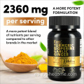 Suplementos de cúrcuma Cápsulas de jengibre de cúrcuma